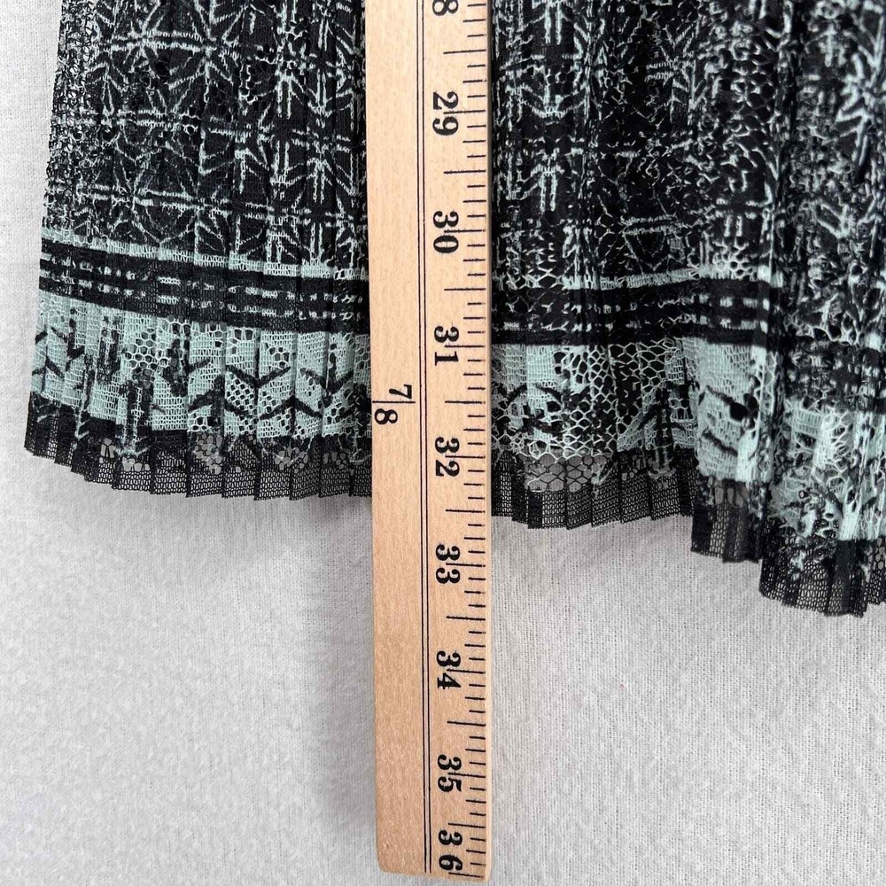 Free People Mini Dress Womens 2 Black Floral Lace Embroidered V-Neck Long Sleeve - Picture 16 of 16